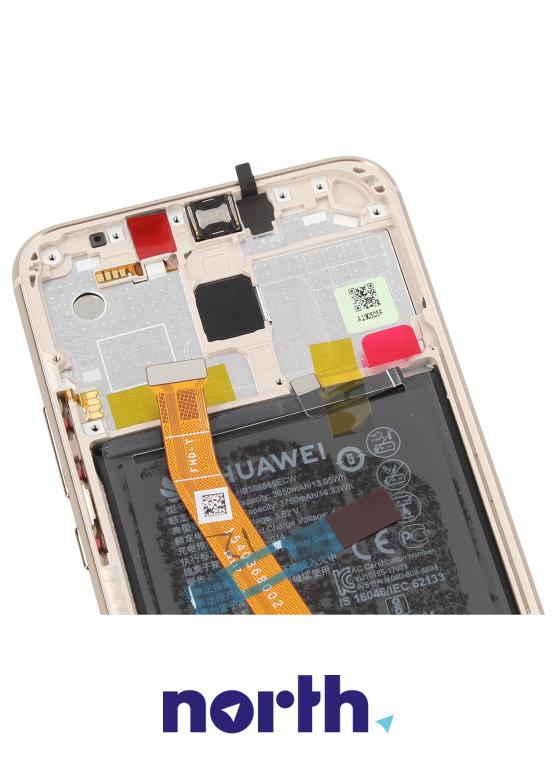 Wyświetlacz LCD z obudową i baterią do smartfona Huawei Mate P20 Lite 02352GTV,2