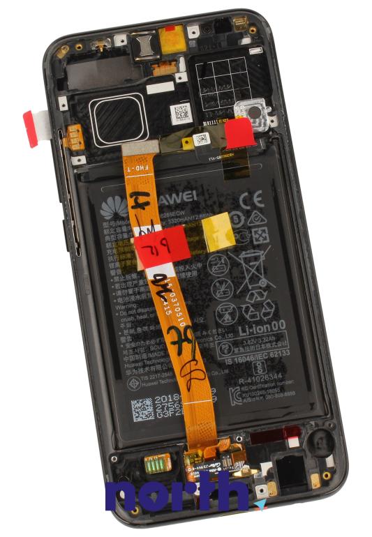 Wyświetlacz LCD z obudową i baterią do smartfona Huawei Honor 10 02351XBM,1