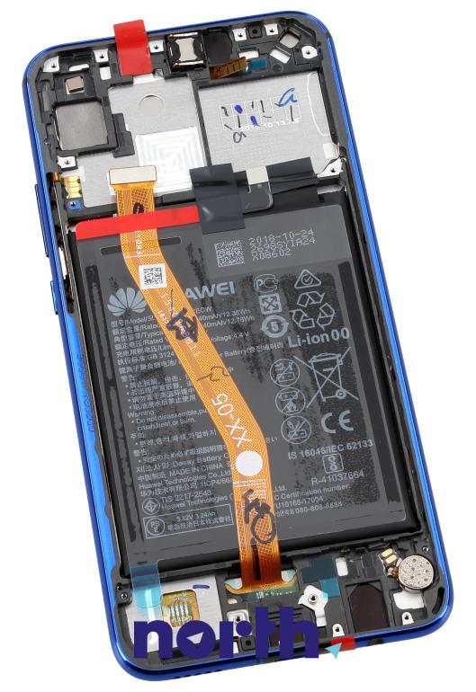 Wyświetlacz LCD z obudową i baterią do smartfona Huawei P Smart 02352BUH,1