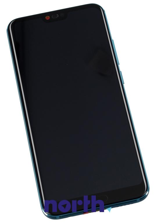 Wyświetlacz LCD z obudową i baterią do smartfona Huawei Honor 10 02351YDB,0