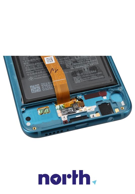 Wyświetlacz LCD z obudową i baterią do smartfona Huawei Honor 10 02351YDB,2
