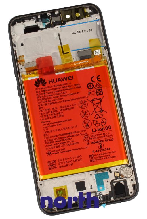 Wyświetlacz LCD z obudową i baterią do smartfona Huawei Honor 9 Lite LLD-L31 02351SNN,1