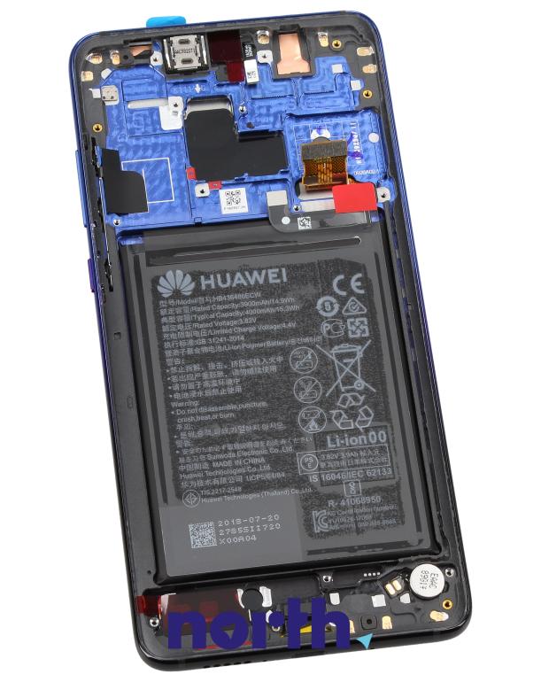 Wyświetlacz LCD z obudową i baterią do smartfona Huawei Mate 20 02352FRA,1