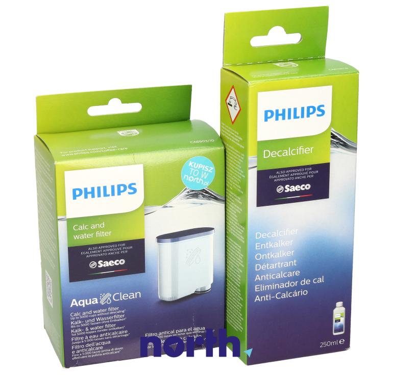 Filtr wody + odkamieniacz do ekspresu Philips 250ml,1