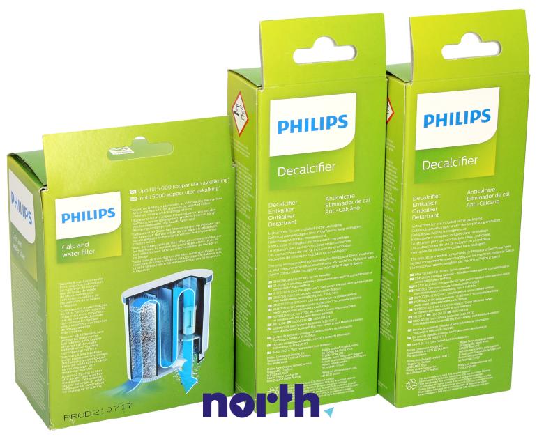 Filtr wody + odkamieniacz do ekspresu Philips 500ml,2