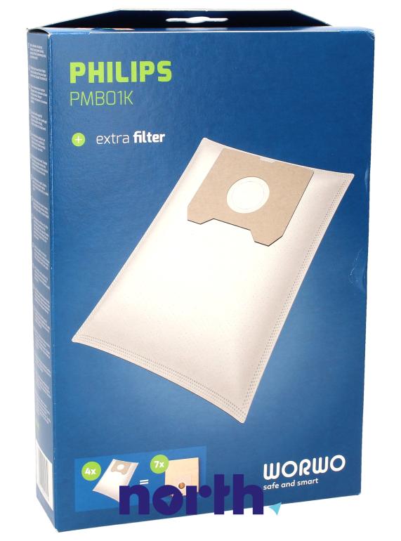 Worki 4szt. do odkurzacza Philips,0