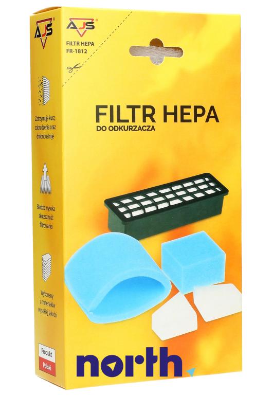 Zestaw filtrów: hepa + piankowy 5szt. do odkurzacza Zelmer,0