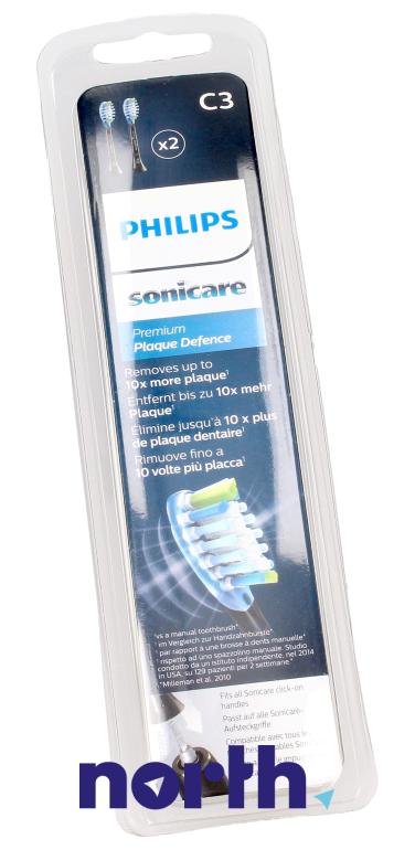 Końcówki Sonicare (2szt.) Premium Plaque Control do szczoteczki do zębów,4