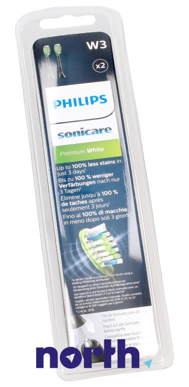 Końcówki Sonicare (2szt.) Premium White do szczoteczki do zębów,4