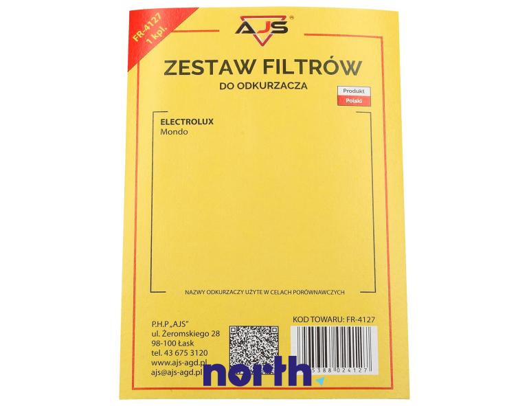 Zestaw filtrów: fizelinowy 2szt. do odkurzacza Electrolux,2