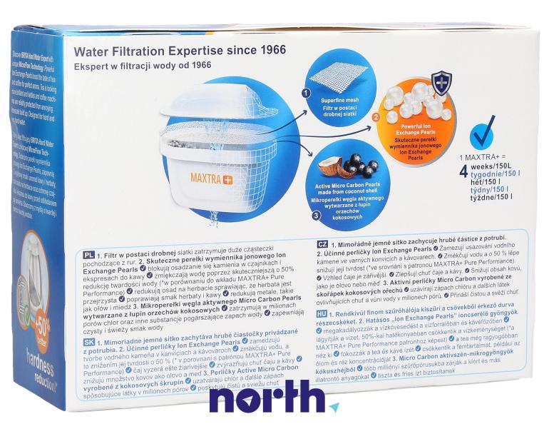 Wkład do dzbanka filtrującego Brita Maxtra+ Hard Water,4