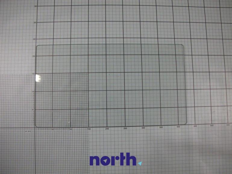 Górna półka szklana do zamrażarki górna 42.5x23x0.4 Amica 1033118,0