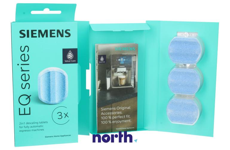 Filtr wody + tabletki czyszczące + odkamieniacz do ekspresu do kawy BOSCH/SIEMENS 00312106,4