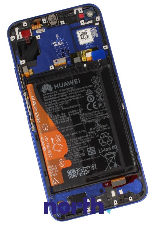 Wyświetlacz LCD z obudową i baterią do smartfona Huawei Honor 20 02352TNQ,1