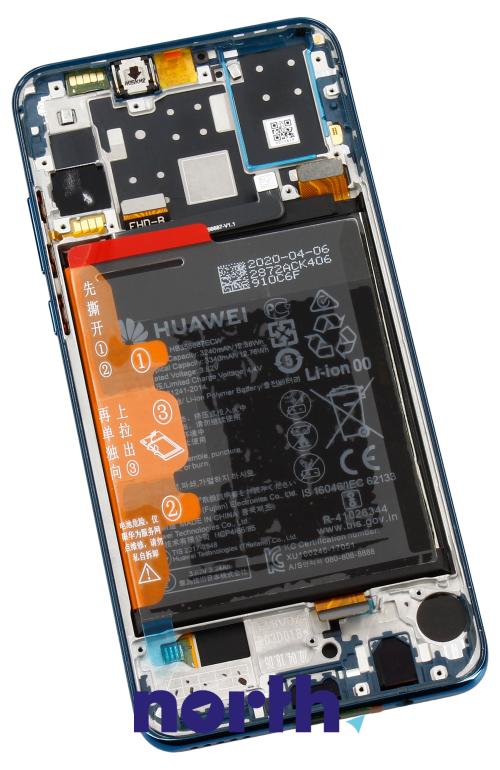 Wyświetlacz LCD z obudową i baterią do smartfona Huawei P30 Lite 02352PJM,1