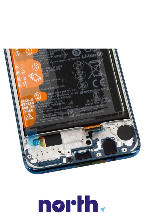 Wyświetlacz LCD z obudową i baterią do smartfona Huawei P30 Lite 02352PJM,3