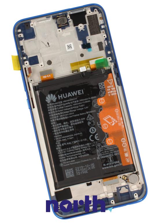 Wyświetlacz LCD w obudowie do smartfona HUAWEI 02353HAD,1