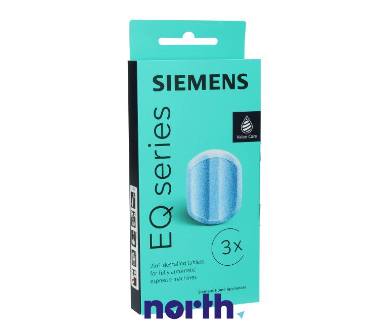Odkamieniacz w tabletkach Siemens TZ80002B (3 szt.) do ekspresu do kawy,0