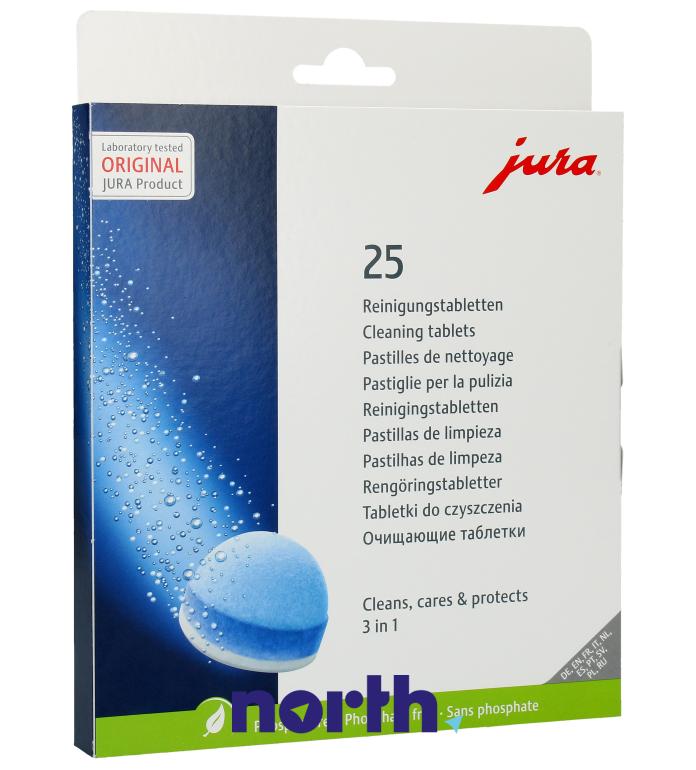 Tabletki czyszczące Jura 25045 (25 szt.) do ekspresu do kawy,0