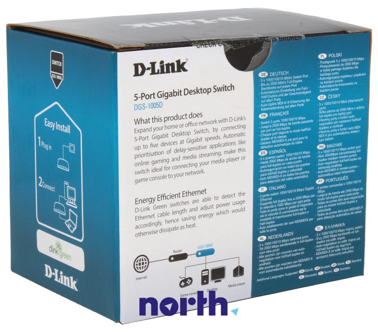 Switch D-LINK DGS1005DE,1