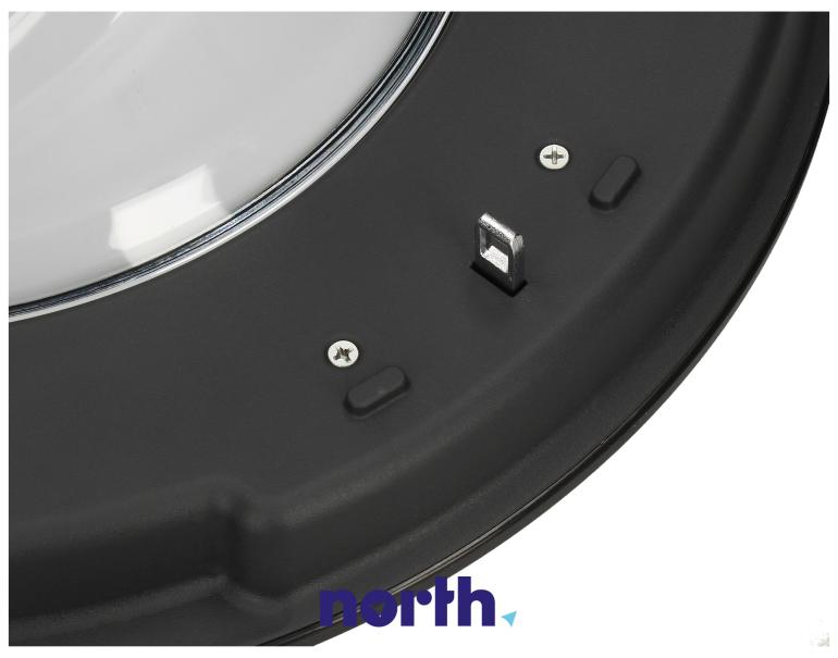 Drzwi przednie z zawiasem do pralki Hisense WFQP8014EVM/PL,3