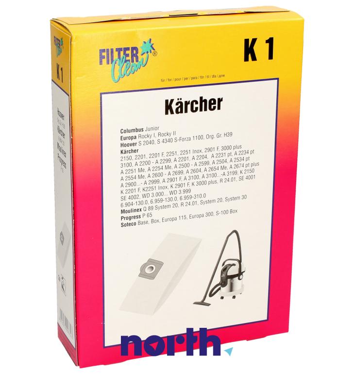 Worki papierowe do odkurzacza Karcher 000165K,0