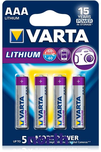 Bateria litowa AAA 6103301404 VARTA,0