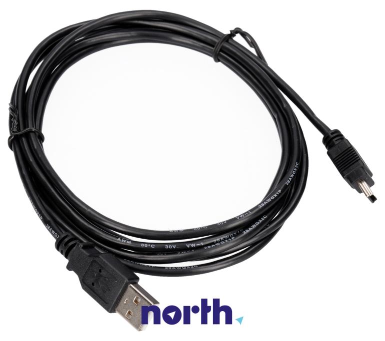Kabel USB A 2.0 - USB B 2.0 mini 2m,0