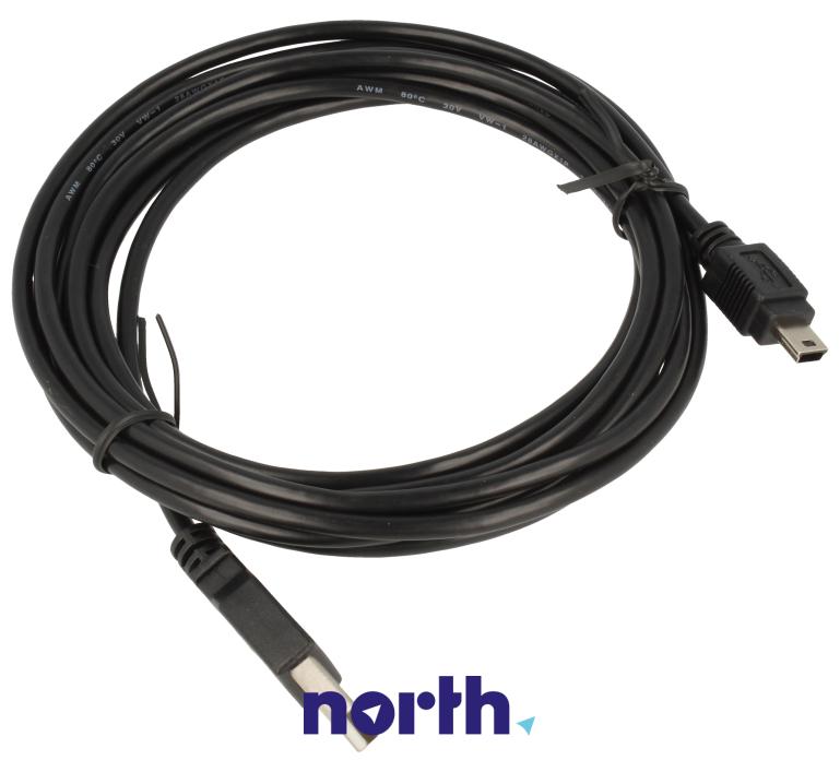 Kabel USB A 2.0 - USB B 2.0 mini 3m,0