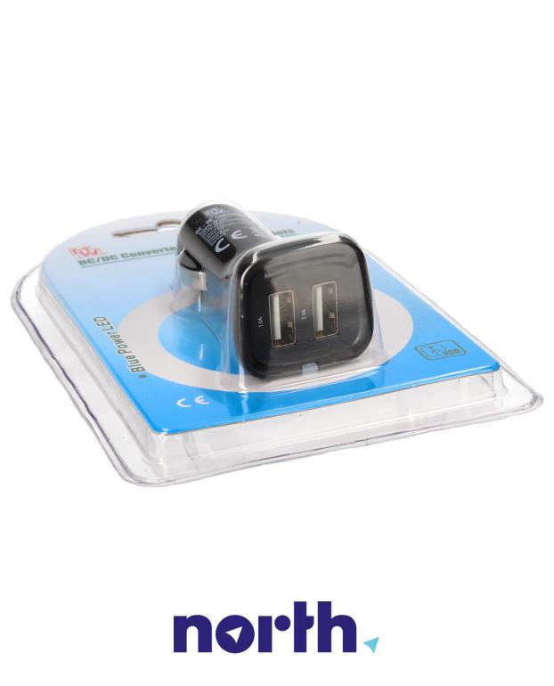 Ładowarka samochodowa USB x2 (bez kabla) do tabletu Samsung YP-G1 CW,1