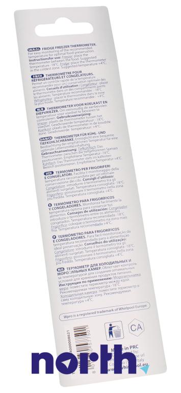 Termometr (-35°C - +40°C) do zamrażarki Whirlpool WSC5555 A+X,1