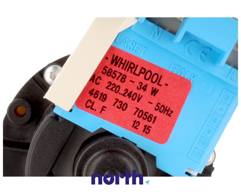 Pompa odpływowa kompletna do pralki AWE 6515 (Whirlpool),3