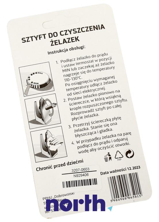 Sztyft do czyszczenia stopy żelazka Philips GC4412,1