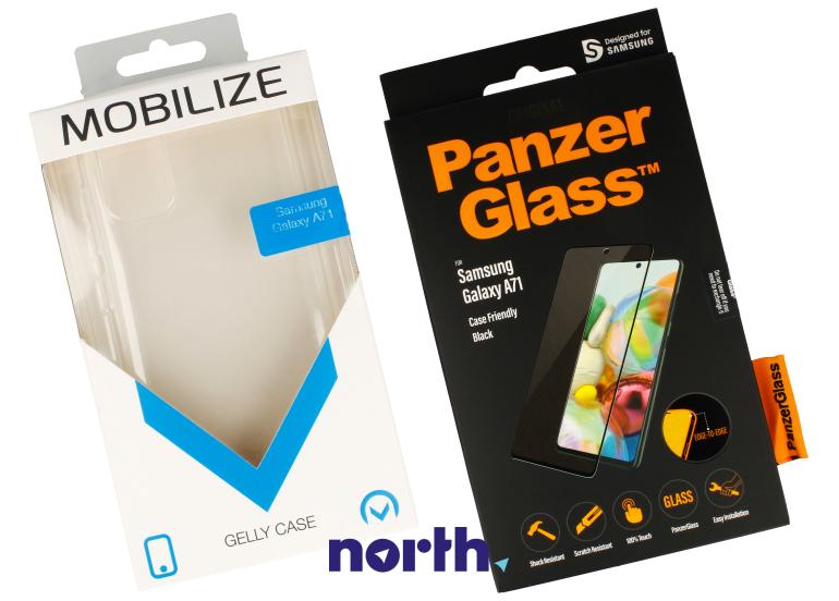 Zestaw etui Gelly Case ze szkłem hartowanym PanzerGlass do smartfona Samsung Galaxy A71,0