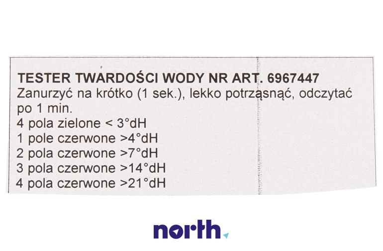 Tester twardości wody do Siemens TE657319RW/10,3