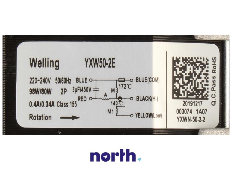 Pompa myjąca z turbiną do zmywarki Samsung DW60M6050BB/EE,5