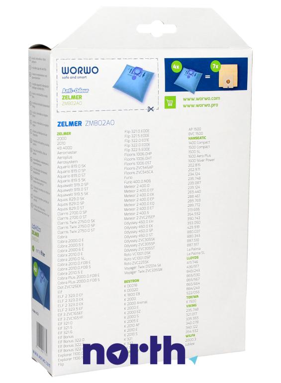 Worki do odkurzacza do Zelmer 400.0.P01E,1