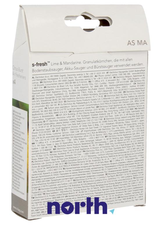 Wkład zapachowy cytrynowy 4szt. ASMA4 do odkurzacza Bosch BBH218LTD/01,1