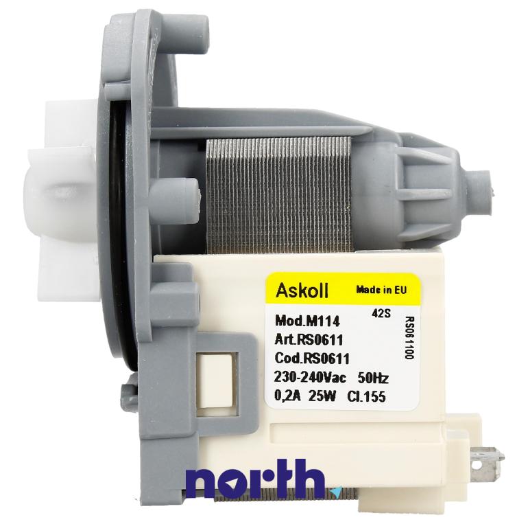 Silnik pompy odpływowej do pralki Electrolux EWF1264EOW,4