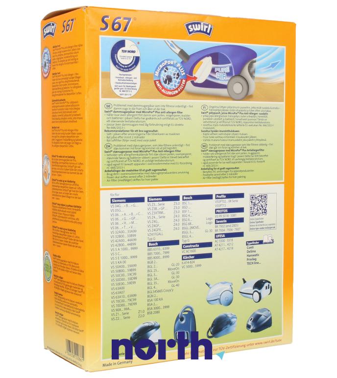 Worki do odkurzacza do Bosch BGB45330/03,2