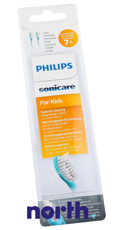 Końcówki Sonicare (2szt.) For Kids HX604233 do szczoteczki do zębów Philips HX6381/02,2