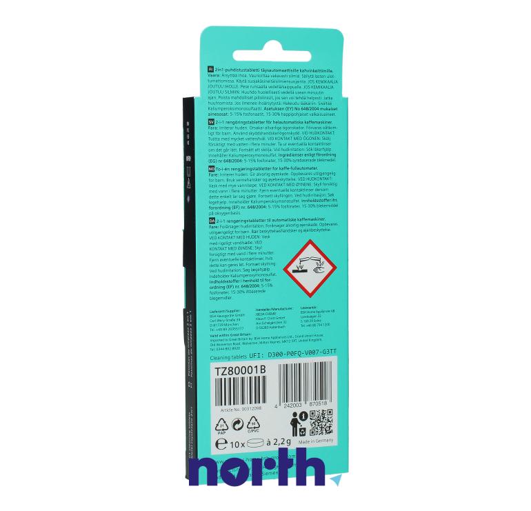 Tabletki czyszczące do ekspresu do kawy do Siemens TQ503R01/04,1