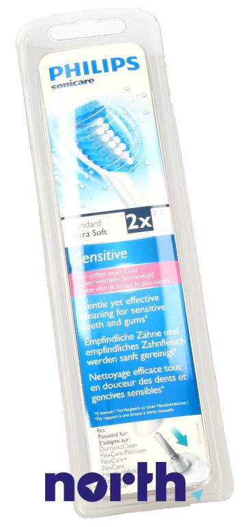 Końcówki Sonicare (2szt.) Sensitive HX605207 do szczoteczki do zębów Philips HX6311/07,2