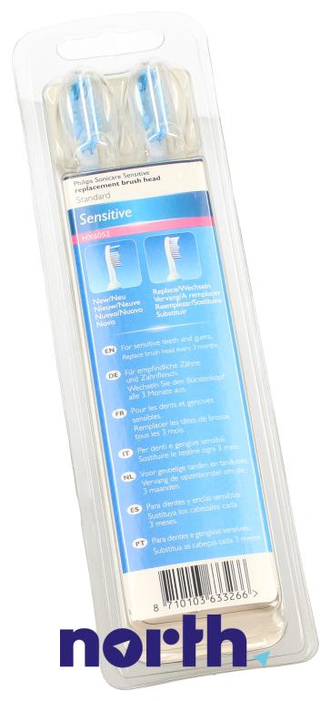 Końcówki Sonicare (2szt.) Sensitive HX605207 do szczoteczki do zębów Philips HX6932/10,3