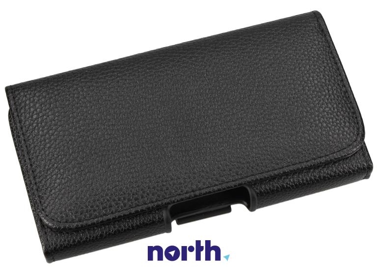 Pokrowiec | Etui sztuczna skóra 5" do smartfona Huawei 46839 (czarny),0