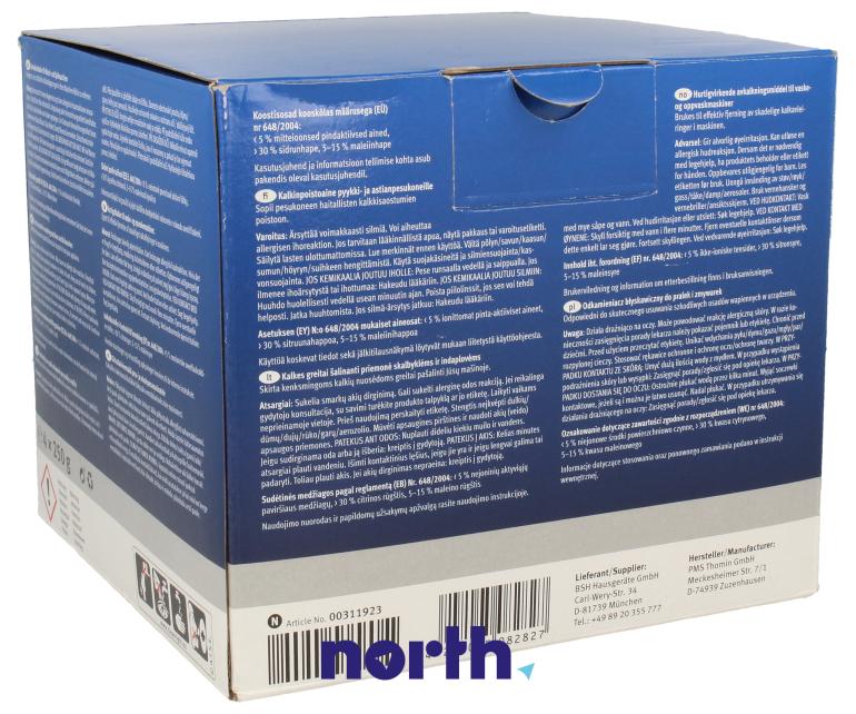 Odkamieniacz (proszek) do zmywarki Bosch SMV88TX36E/38 1kg,1