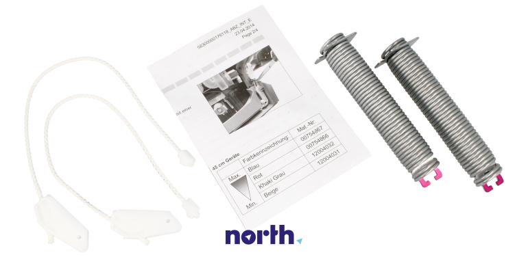 Linka | Sprężyna zawiasu (zestaw) do zmywarki Siemens SN66M098EU/50,2
