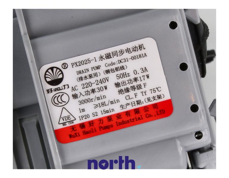 Pompa odpływowa kompletna do pralki WW80T654DLE/S6 (Samsung),6