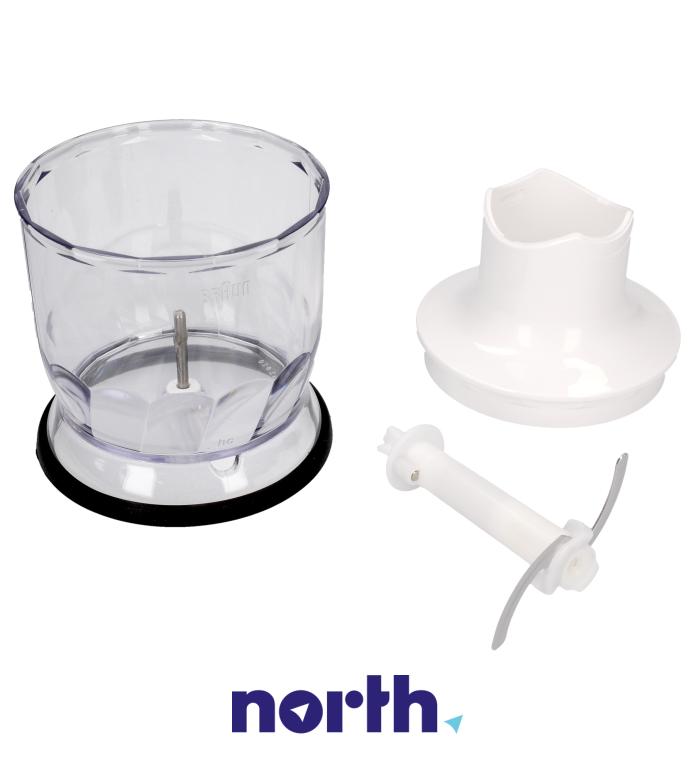 Rozdrabniacz kompletny 350ml do blendera ręcznego do Braun MQ3035 WH,1