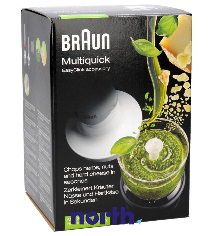 Rozdrabniacz kompletny 350ml do blendera ręcznego do Braun MQ3035 WH,2